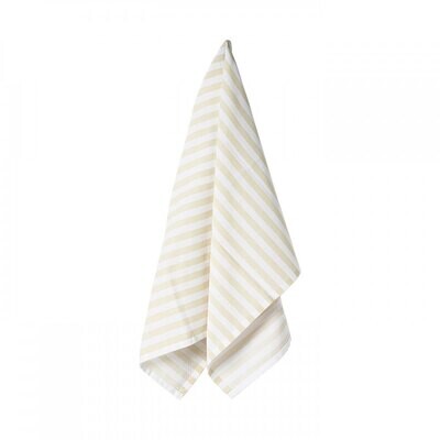 Casafina Kitchen Towels Stripes Vanil Set of 3 Kitchen Towels Cotton CFT0074-STVA, MPN: CFT0074-STV…