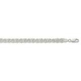 4.75mm Rounded Byzantine Chain 24 Inch Sterling Silver QFC221-24, MPN: QFC221-24,