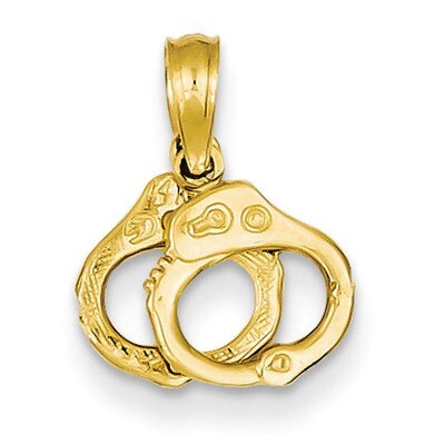 Handcuffs Pendant 14k Gold K2848, MPN: K2848, 637218008773