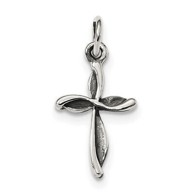 Passion Cross Charm Sterling Silver Antiqued QC9030, MPN: QC9030, 886774107424