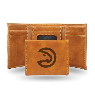 NBA Atlanta Hawks Brown Faux Leather Trifold Wallet GC7685, MPN: GC7685, 767345898975