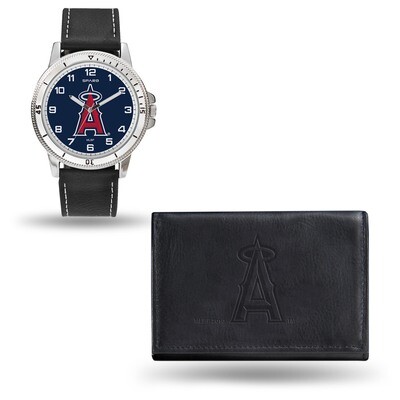 Los Angeles Angels Black Leather Watch &amp; Wallet Set GC4923, MPN: GC4923, 94746922757