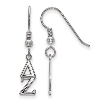 Delta Zeta Small Dangle Earrings Sterling Silver SS026DZ, MPN: SS026DZ, 886774604824