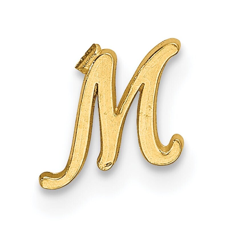 Casted Letter M 14k Yellow Gold YG2222M, MPN: YG2222M,