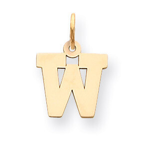 Small Block Initial W Charm 14k Gold YC664W, MPN: YC664W, 883957972954