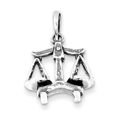 Libra Pendant Antiqued Sterling Silver QC6502, MPN: QC6502, 883957715179