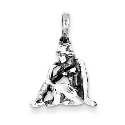 Virgo Pendant Antiqued Sterling Silver QC6505, MPN: QC6505, 883957715209