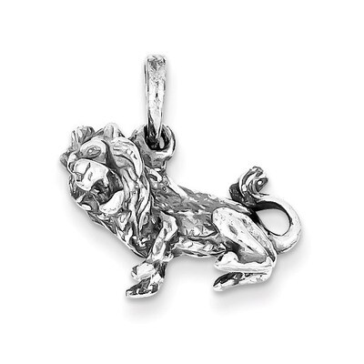 Leo Pendant Antiqued Sterling Silver QC6504, MPN: QC6504, 883957715193