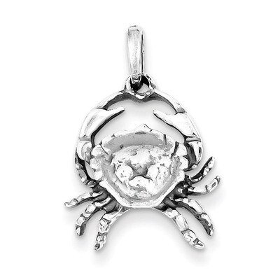 Cancer Pendant Antiqued Sterling Silver QC6501, MPN: QC6501, 883957715162