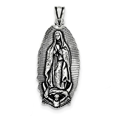 Religious Pendant Sterling Silver Antiqued QC8373, MPN: QC8373, 886774762722