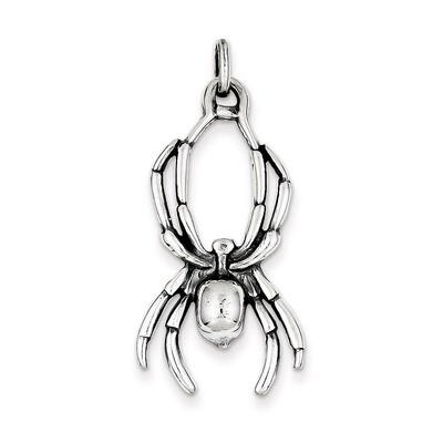 Spider Pendant Antiqued Sterling Silver QC4134, MPN: QC4134, 883957909745