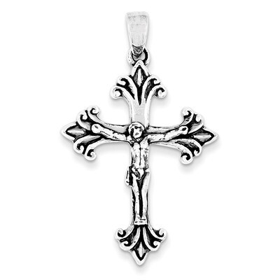 Cross Pendant Antiqued Sterling Silver QC6642, MPN: QC6642, 191101524943