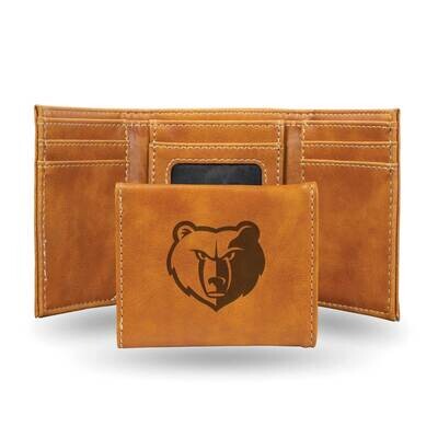 NBA Memphis Grizzlies Brown Faux Leather Trifold Wallet GC7713, MPN: GC7713, 767345899378