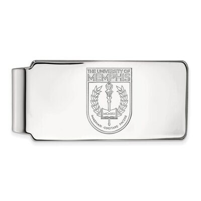 University of Memphis Money Clip Crest 10k White Gold 1W030UMP, MPN: 1W030UMP, 886774785615