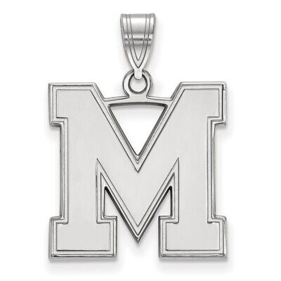 University of Memphis Large Pendant Sterling Silver SS036UMP, MPN: SS036UMP, 886774711058