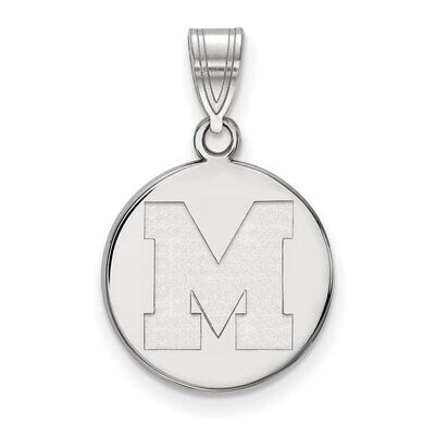 University of Memphis Medium Pendant Sterling Silver SS032UMP, MPN: SS032UMP, 886774710778