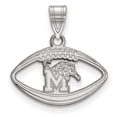 University of Memphis Pendant in Football Sterling Silver SS014UMP, MPN: SS014UMP, 886774710754