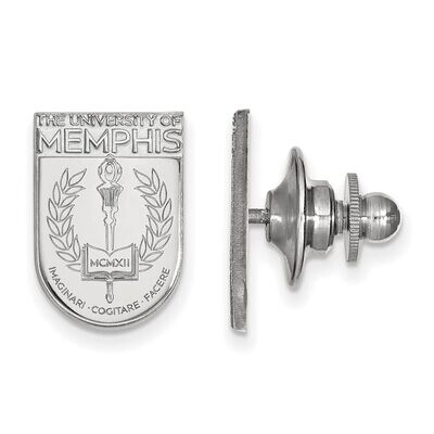University of Memphis Crest Lapel Pin 14k White Gold 4W028UMP, MPN: 4W028UMP, 886774845746