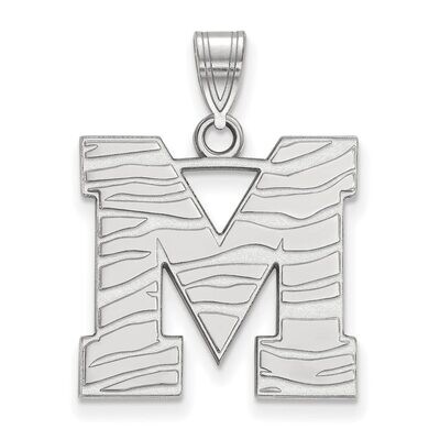 University of Memphis Large Pendant 10k White Gold 1W046UMP, MPN: 1W046UMP, 886774789118