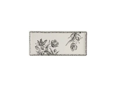 Gien Tulipes Noires Oblong Serving Tray 1701CPCA01, MPN: 1701CPCA01, 3660838025131