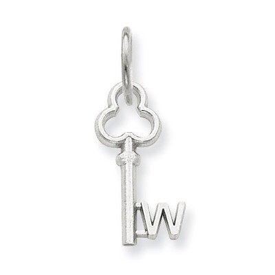 W Key Charm 14k White Gold K3434W, MPN: K3434W, 883957133409