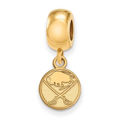 Buffalo Sabres Bead Charm x-Small Dangle Gold-plated Silver GP017SAB, MPN: GP017SAB, 886774921488