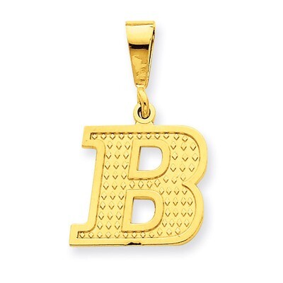 Initial B Charm 14k Gold C1449-B, MPN: C1449-B, 886774087658
