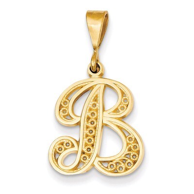 Initial B Charm 14k Gold C569B, MPN: C569B, 883957861043