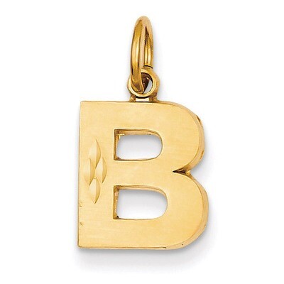 Initial B Charm 14k Gold C566B, MPN: C566B, 883957860831