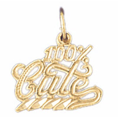 Dazzlers Jewelry 100% Cute Pendant Necklace Charm Bracelet in Yellow, White or Rose Gold 10696, MPN…