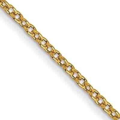 26 Inch 1mm Round Open Link Cable with Lobster Clasp Chain 14k Gold PEN53-26, MPN: PEN53-26, 883957…