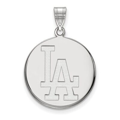 Los Angeles Dodgers Large Disc Pendant 10k White Gold 1W017DOD, MPN: 1W017DOD, 886774781471