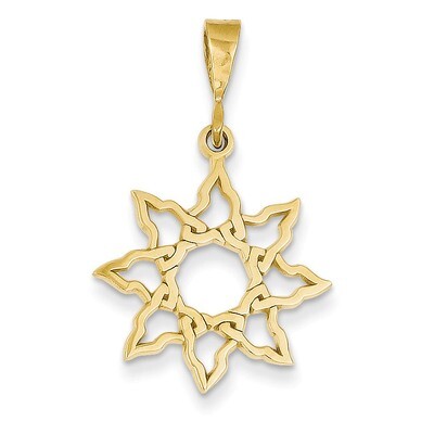 Sun Charm 14k Gold K3197, MPN: K3197, 886774098944