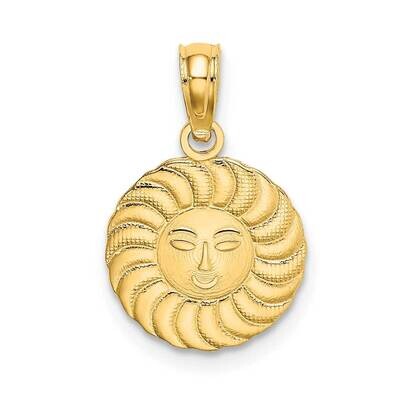 Sun Charm 14k Gold K6620, MPN: K6620, 637218083831