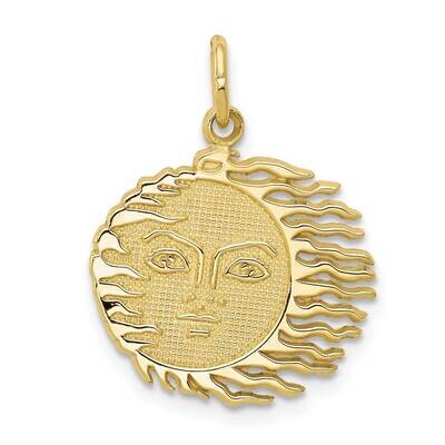 Flaming Sun Charm 10k Gold 10K3194, MPN: 10K3194,