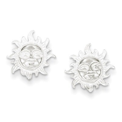 Sun Mini Earrings Sterling Silver QE118, MPN: QE118, 883957921808
