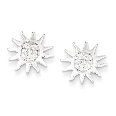 Sun Mini Earrings Sterling Silver QE680, MPN: QE680, 886774113876