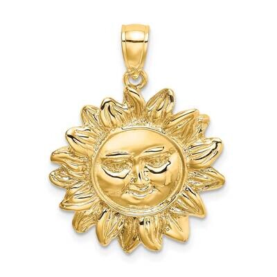 Smiling Sun Charm 14k Gold K6617, MPN: K6617, 637218002511