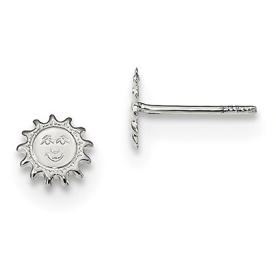 Sun Post Earrings Sterling Silver QE13377, MPN: QE13377, 191101072857