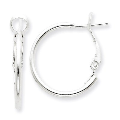 Omega Back Hoops Sterling Silver QE356, MPN: QE356, 883957927428