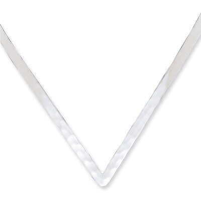 5mm Hammered Neck Collar Sterling Silver QG1758, MPN: QG1758, 191101293948