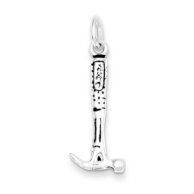 Hammer Charm Antiqued Sterling Silver QC7737, MPN: QC7737, 883957559155