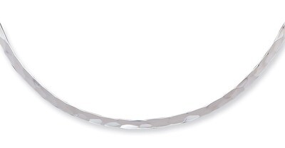 3.5mm Hammered Neck Collar Sterling Silver QG1740, MPN: QG1740, 883957948041