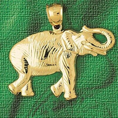 Dazzlers Jewelry Elephant Pendant Necklace Charm Bracelet in Yellow, White or Rose Gold 2325, MPN: …
