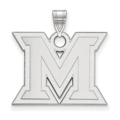 Miami University Large Pendant 14k White Gold 4W004MU, MPN: 4W004MU, 886774830698