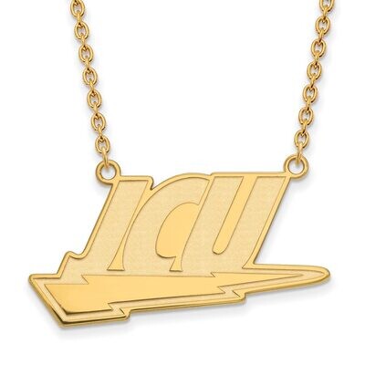 John Carroll University Large Pendant with Chain Necklace Gold-plated Silver GP007JCU-18, MPN: GP00…