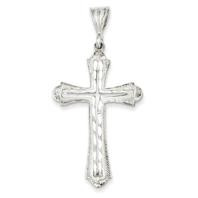 Cross Pendant Diamond-cut Sterling Silver QC1870, MPN: QC1870, 883957905655