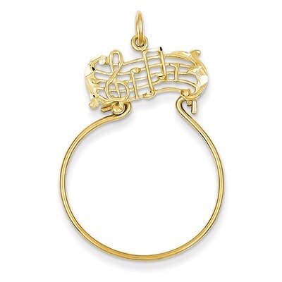 Musical Charm Holder 14k Gold C735, MPN: C735, 886774091358