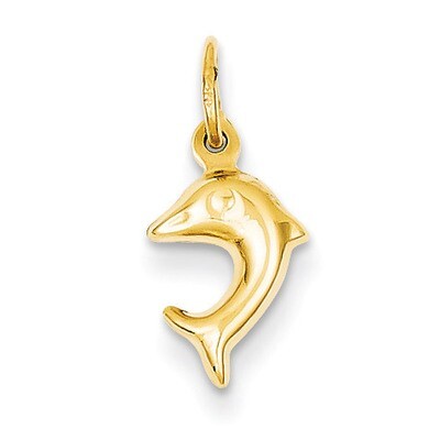 Dolphin Charm 14k Gold C3438, MPN: C3438, 883957898056