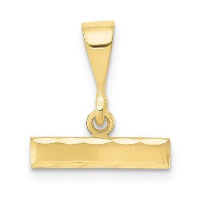 Diamond-Cut Top Charm 10k Gold Casted Medium 10MNTOP, MPN: 10MNTOP,